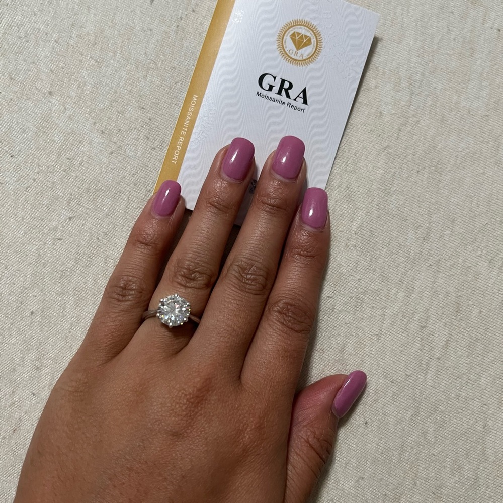 Moissanite Ring Sz 4.5